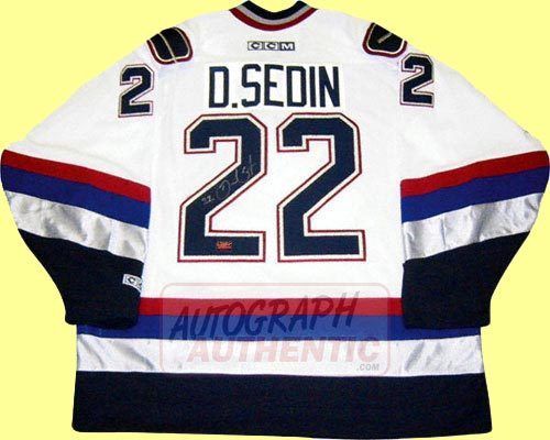 Autographed Daniel Sedin Vancouver Canucks Jersey  