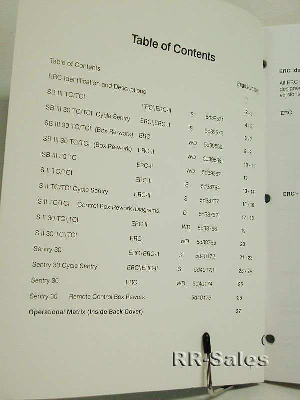 Thermo King ERC TC Unit Wiring Schematic Diagram Manual  