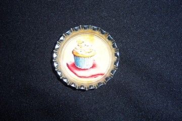 ELEGANT PETIT FOURS ~ CUPCAKES BOTTLE CAP  