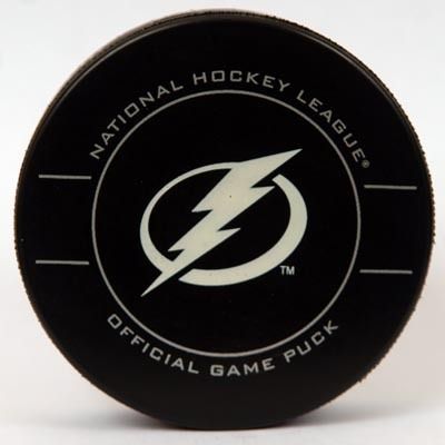 2011 12 Tampa Bay Lightning Official Game Puck  