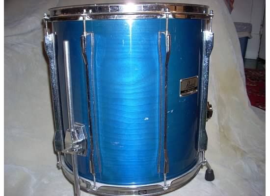 Pearl BLX MLX sheer blue woodgrain drum set MUST SEE.  