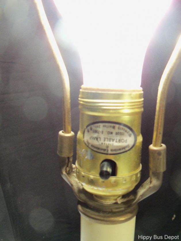 SALE $18  Vintage White Hobnail Milk Glass Lamp with free Purple 