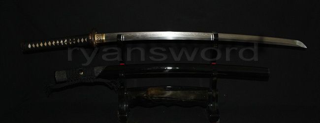 JAPANESE CLAY TEMPERED FoldedSteel SANMAI SAMURAI SWORD KATANA RAZOR 