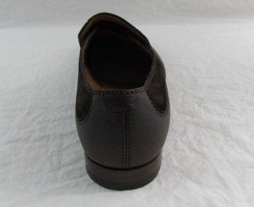 Gucci Mens Mud Brown Leather Tassel Detail Loafers Shoes Size 10 