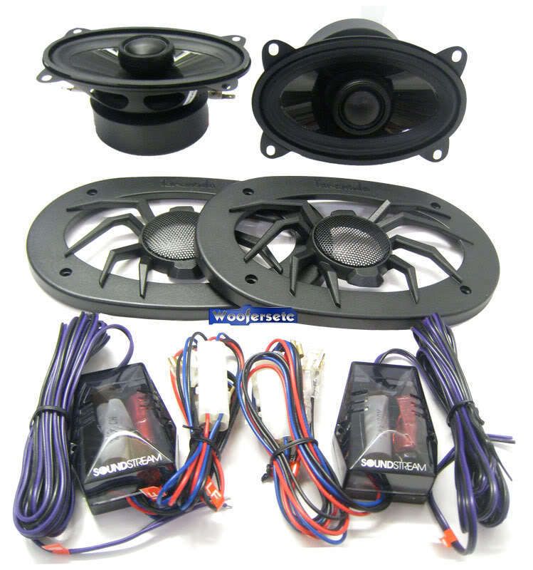 SST4.6 SOUNDSTREAM 4x6 2 WAY COAXIAL SPEAKERS SET NEW  