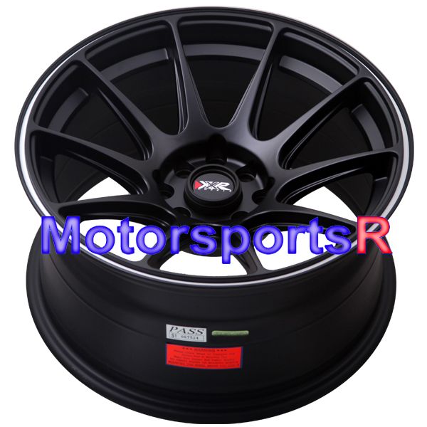 15 8 XXR 527 Black White Stripe Rims 4x114.3 4x4.5 AE86  