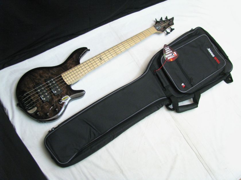 TRABEN Chaos Core 5 string BASS guitar Black Vapor wBAG  