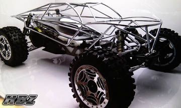 HPI Baja 5B   Chrome Truck Roll Cage Conversion by HBZ  