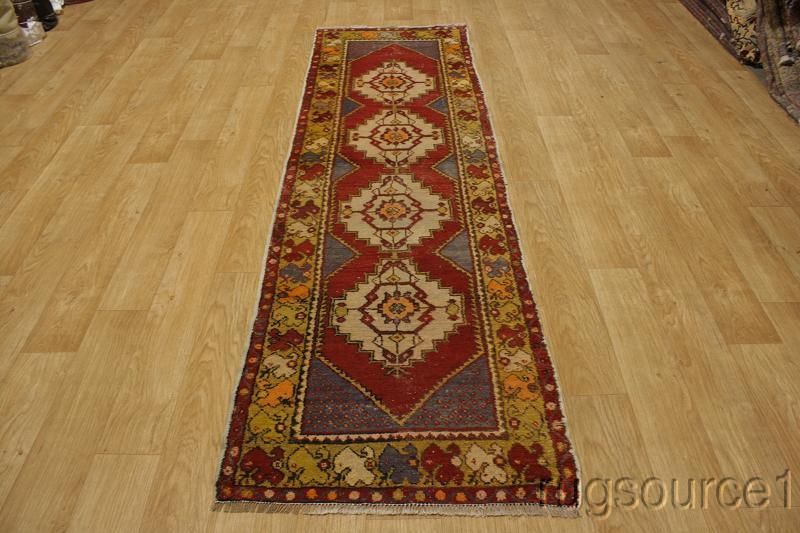   ANTIQUE RUNNER 3X9 ANATOLIAN TURKISH ORIENTAL AREA RUG CARPET  