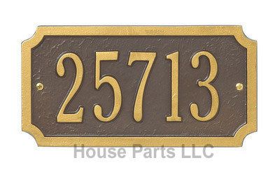 Whitehall PERSONALIZED HOUSE ADDRESS PLAQUE Cut Corner  