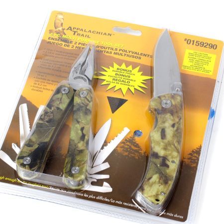 Appalachian Trail 2 PC Multi Purpose Tool Pocket Knife  