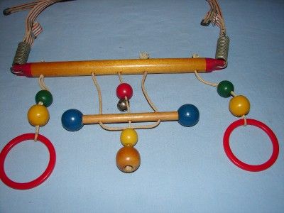 Antique Nice Wooden Baby Mobile Childhood Interests Inc  