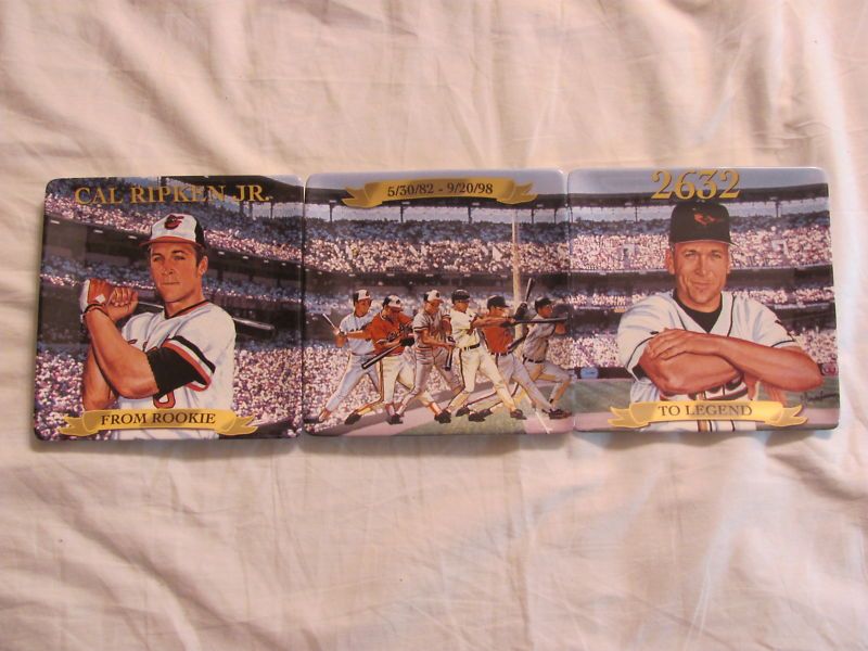 NEW Cal Ripken Jr Rookie to Legend Plates Bradford COA  