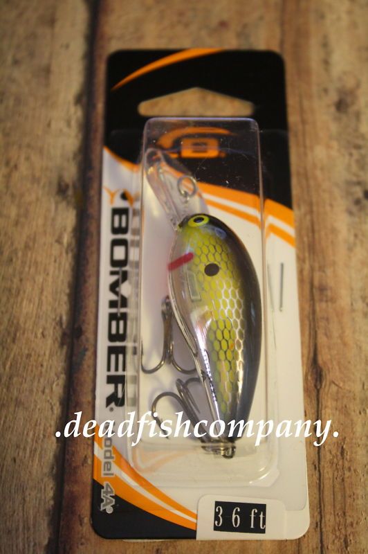 New BOMBER MODEL A 4A Crankbait Fishing Lure Deep BASS  