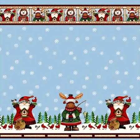   Christmas Shower Curtain Holiday Santa Moose Polar Bear Design  