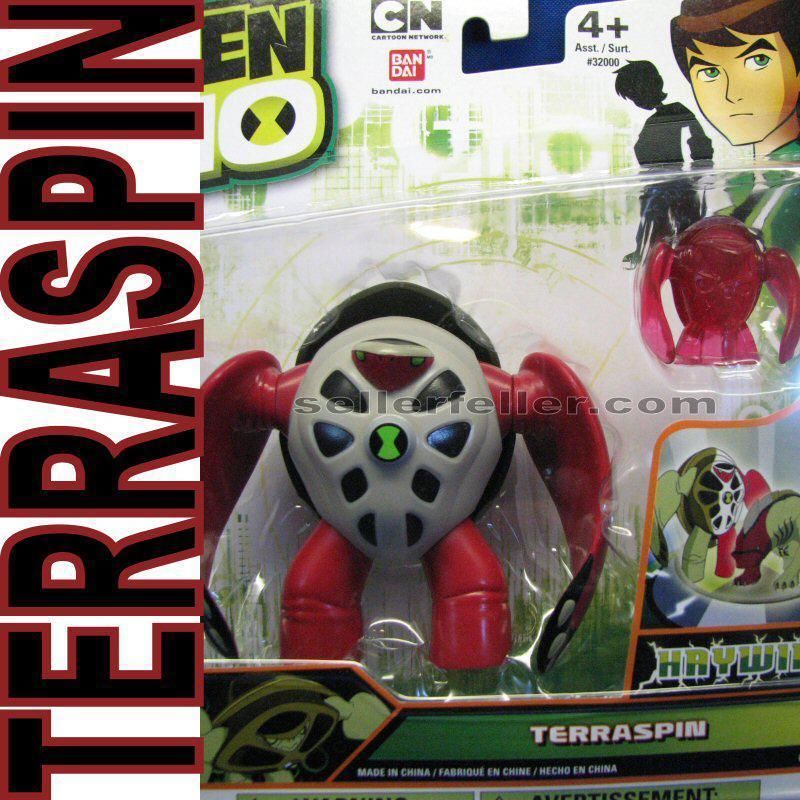 BEN 10 4 TERRASPIN w/mini alien HAYWIRE  