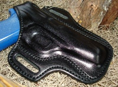 WALTHER PPK PPK/S LEATHER CLOSED BOTTOM RH BELT SLIDE HOLSTER by 