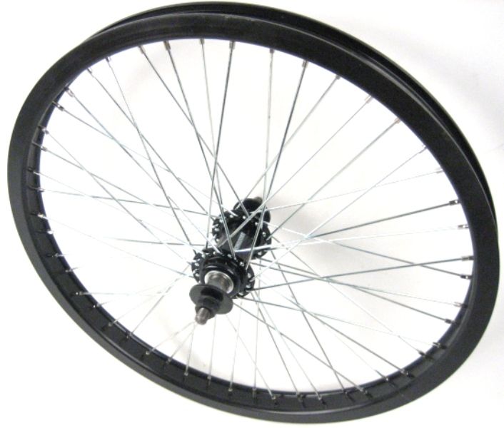 BMX BIKE BICYCLE WHEEL FRONT 20 ALLOY BLACK 48 SP NEW  