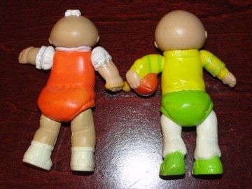 Cabbage Patch Doll Figures Vintage Toy PVC Poseable Lot of 8  