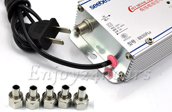 CATV Cable TV Broadband Signal Amplifier AMP Video 4Way  