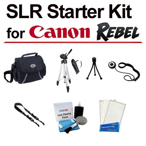   STARTER KIT for Canon EOS Rebel XT XTi XSi T1i T2i T3i XS T2 T3 Camera