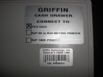 Griffin Cash Register Drawer Til Diebold PCX 5xxx EXC  