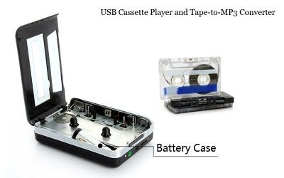 New Portable USB Cassette Tape Deck to PC/ Converter