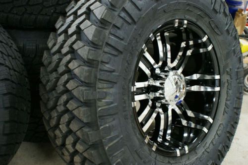 18 Inch Eagle 197 Chevy GMC 1500 Nitto Trail 295/70 35  