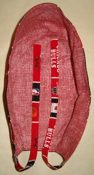 SURGICAL SCRUB HAT CAP MADE W CHICAGO BULLS NBA FABRIC  