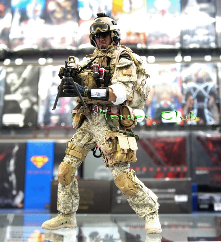 US Navy Seal Team 3 Gunner 12 figure Hot Toys City  