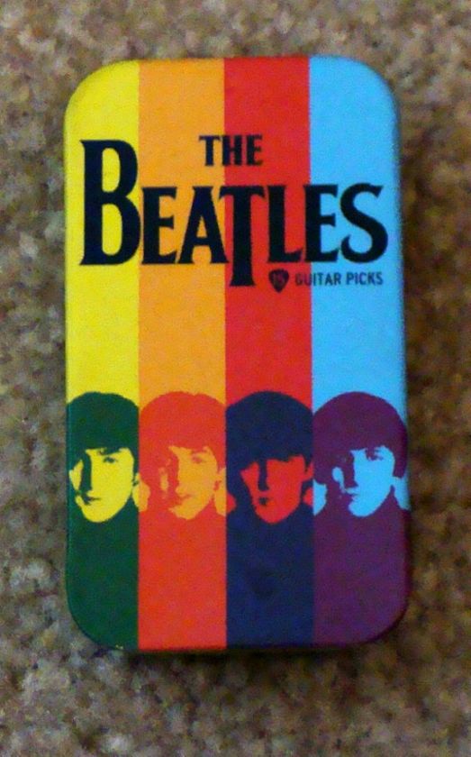 BEATLES Collectible GUITAR PICK Tin 15 picks NEW  