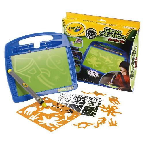 Create works of art using light with the Crayola   Glow Station On 