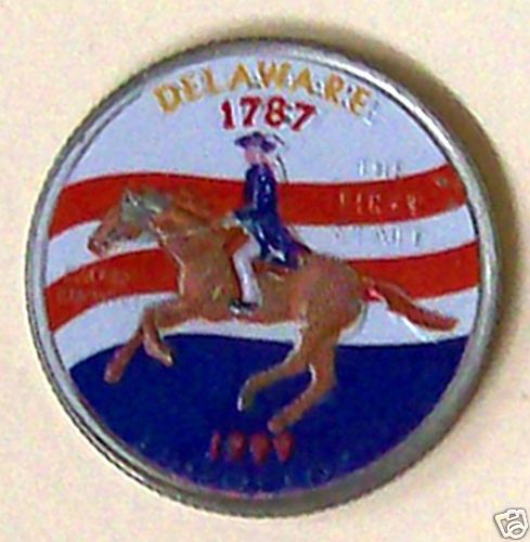 Delaware 1999 Painted US State Quarter  