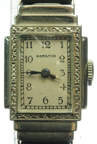 LADIES HAMILTON ART DECO VINTAGE WRIST WATCH MANUAL WIND  