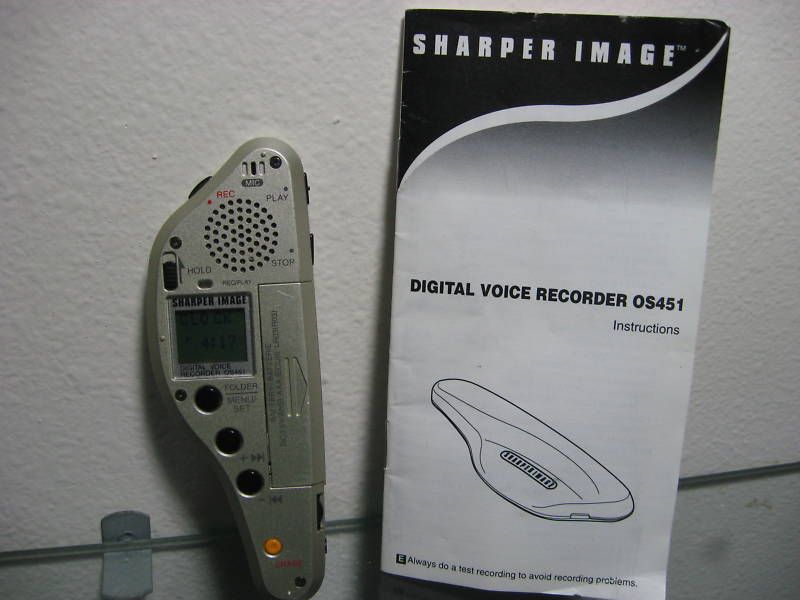 Sharper image digital voice recorder OS451 SMALL  