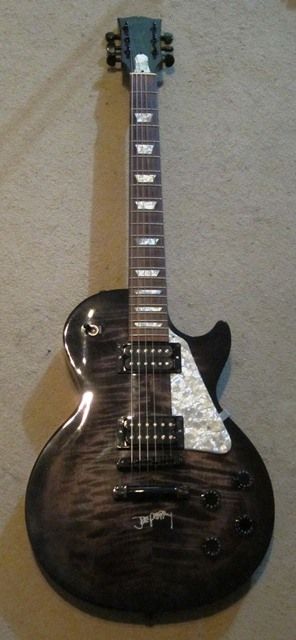   Paul Joe Perry   Custom Shop, discontinued signature, black flame top