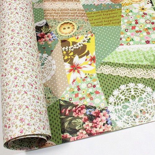 NEW Green Patch Double Sided Gift Wrapping Paper 30.3  
