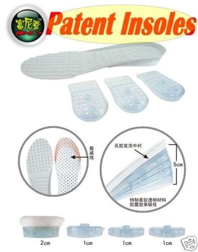 HEIGHT INCREASE INSOLES ELEVATOR SHOE PAD TALL LIFT B  