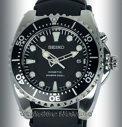 NEW SEIKO KINETIC 200M PRO DIVERS RUBBER STRAP SKA371P2  