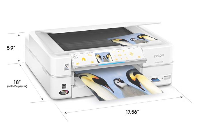 Epson Artisan 725 All in One Printer   Arctic Edition   Brand New 