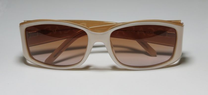 NEW ESCADA SES 064 PEARL/GOLD SPARKLES FRAME BROWN LENS SUNGLASSES 