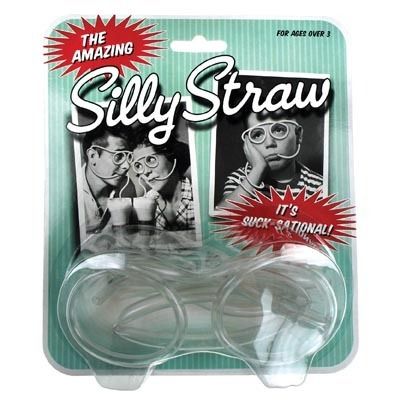 Silly Straw Glasses   The Crazy Straw That You Wear On Your Head 