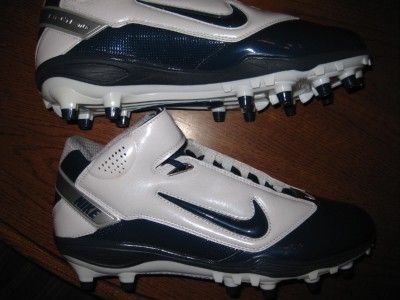 Nike Air LT Superbad III TD Football Cleats SZ 12 White / Navy  