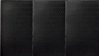 Black Tuff Poly Pegboard 72 Wide x 32 Tall   Garage Tool Storage 1/4 