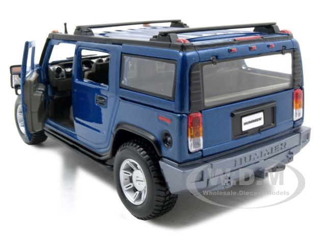 HUMMER H2 SUV BLUE 127 DIECAST MODEL CAR  