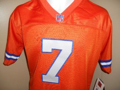 NEW JOHN ELWAY DENVER BRONCOS #7 YOUTH Large L 14 16 REEBOK SEWN 