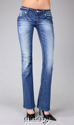 Miss Me Jeans Spring Sparkle Silver Sequin Yoke Denim Boot Cut JP6068B 