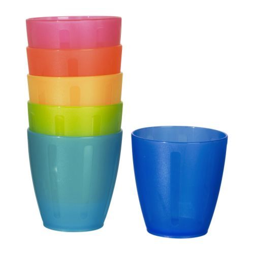 IKEA Tumbler Assorted colors Children Kids BPA Free Rainbow Dinnerware 