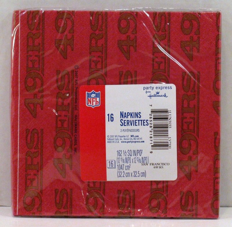   NFL Playoffs Party 16 Paper Dinner Plates Luncheon Napkins  
