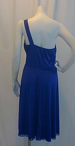 New Royal Band Dress LARGE Bolero Shoulder Maternity L  